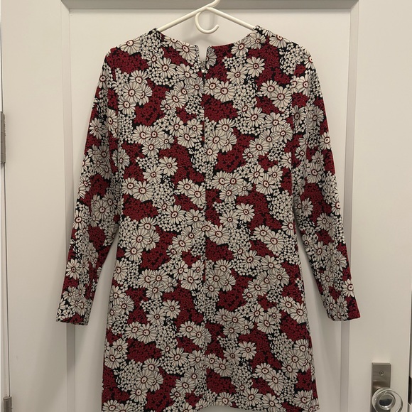 Zara Red and Black Floral Mini Dress - Picture 2 of 2